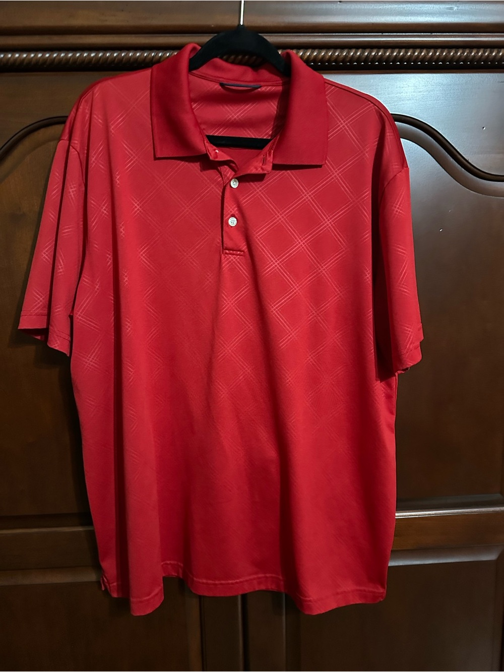 Men's Red Chaps Polo Shirt - Classic Short Sleeve
